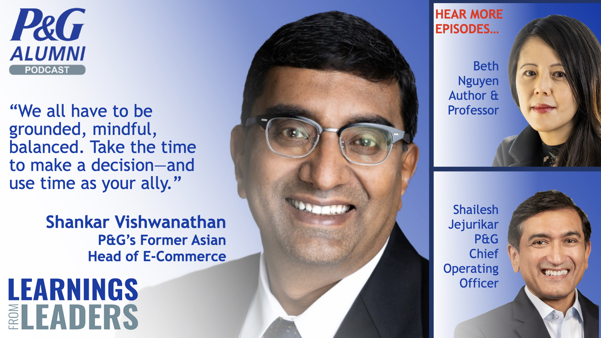 Podcast: Shankar Viswanathan - P&G Alumni Network