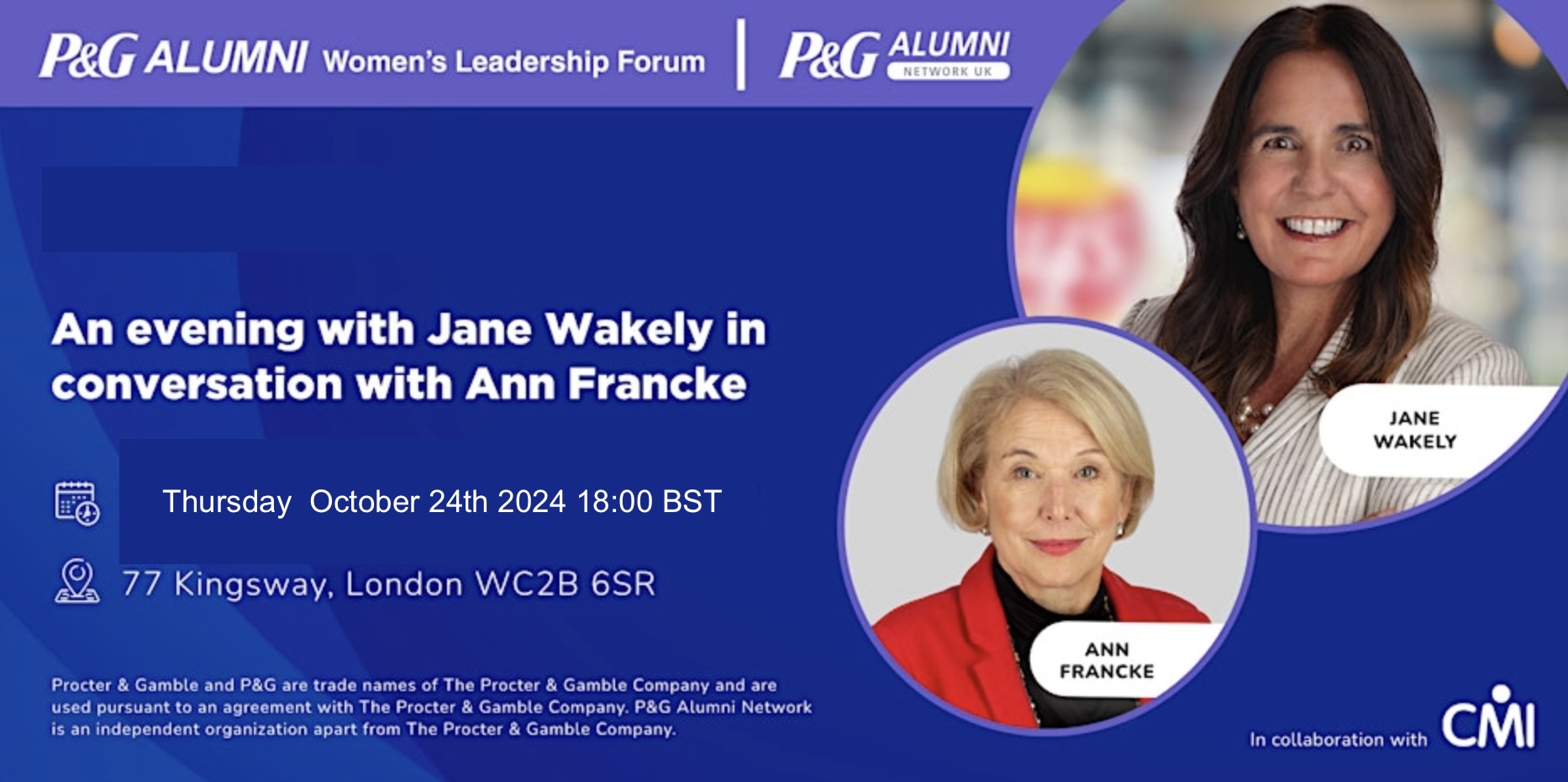 WLF: An evening with Jane Wakely in conversation with Ann Francke